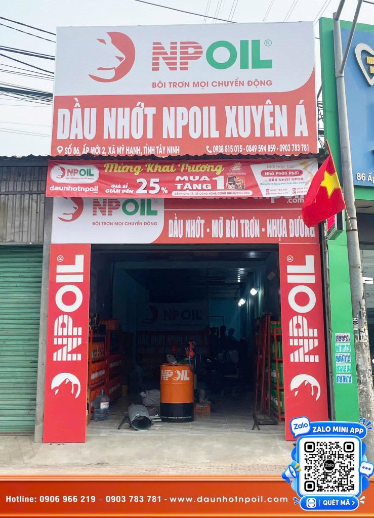 TƯNG BỪNG KHAI TRƯƠNG DẦU NHỚT NPOIL XUYÊN Á