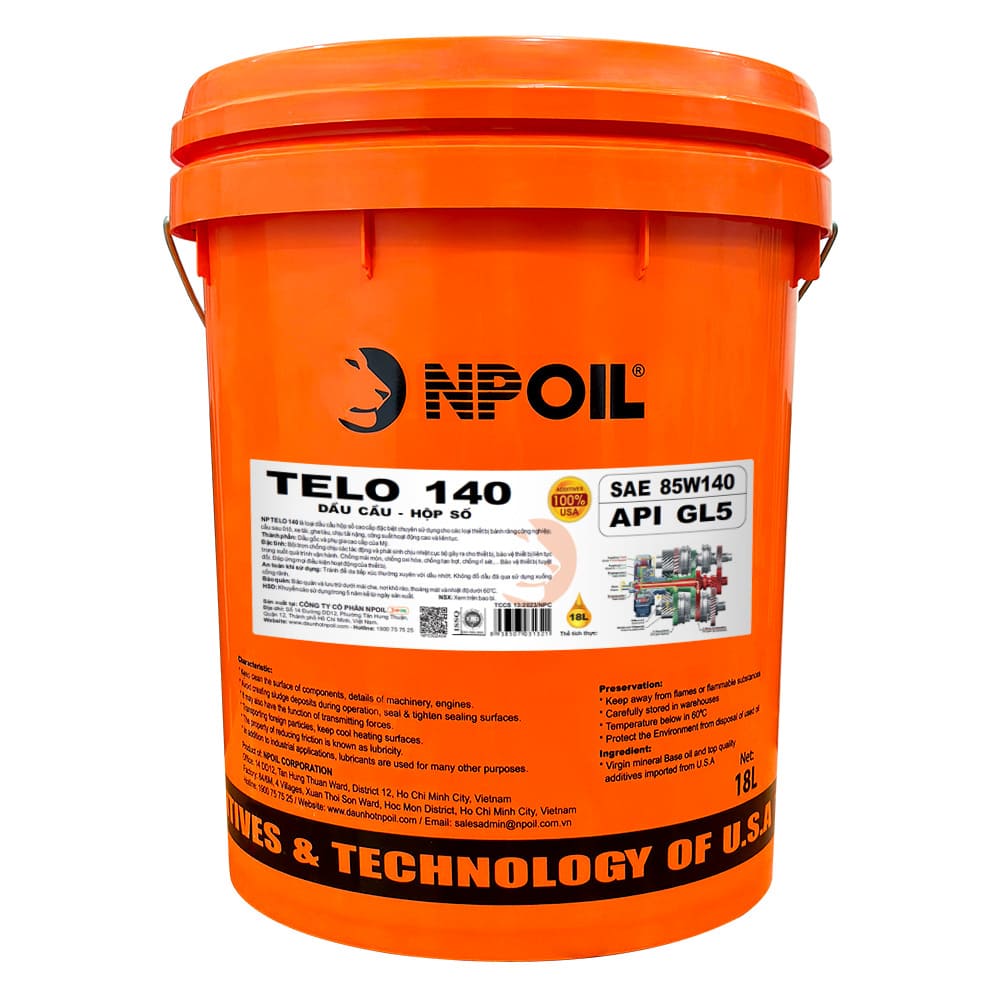 Dầu cầu, dầu hộp số NP TELO 140 GL5