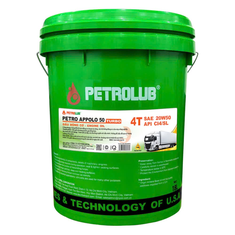 Dầu động cơ PETRO APPOLO 50 TURBO 20W50