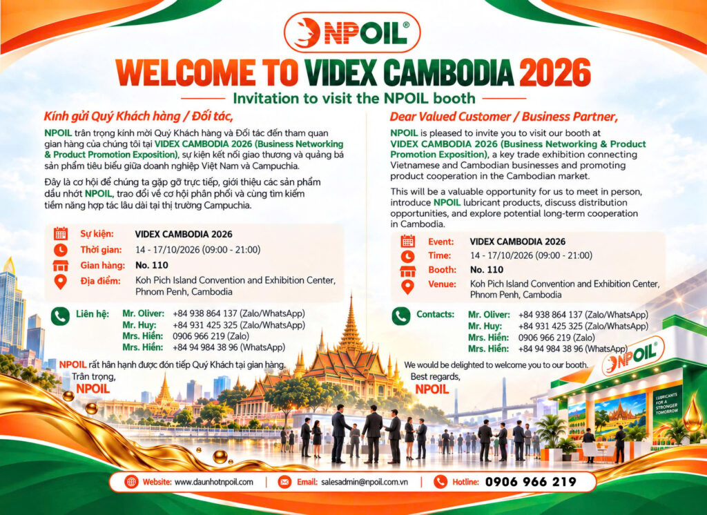 NPOIL TRÂN TRỌNG KÍNH MỜI QUÝ KHÁCH THAM QUAN VIDEX CAMBODIA 2026